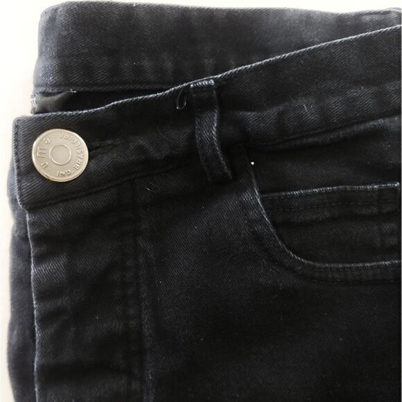 UMA Black High Rise S Black Straight Ankle Length Button Front Jeans - Picture 2 of 6
